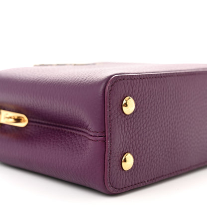 Louis Vuitton Taurillon Snakeskin Mini Capucines Deep Purple 7 of 10