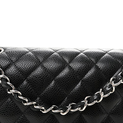 Chanel Caviar Quilted Medium Double Flap Black 8 of 10