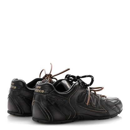 Miu Miu X NEW BALANCE Vitello Deco 530 SL Sneakers 37 Black 5 of 9
