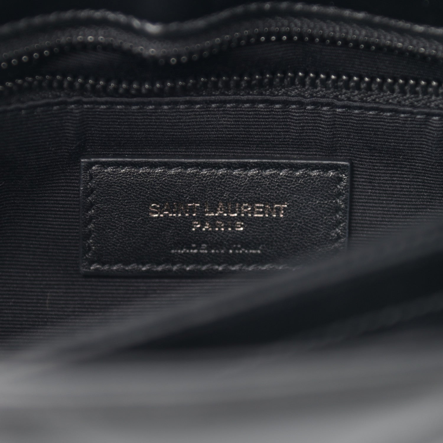 Saint Laurent Calfskin Y Quilted Monogram Toy Loulou Crossbody Bag Black 5 of 12