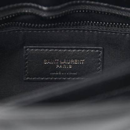 Saint Laurent Calfskin Y Quilted Monogram Toy Loulou Crossbody Bag Black 5 of 12