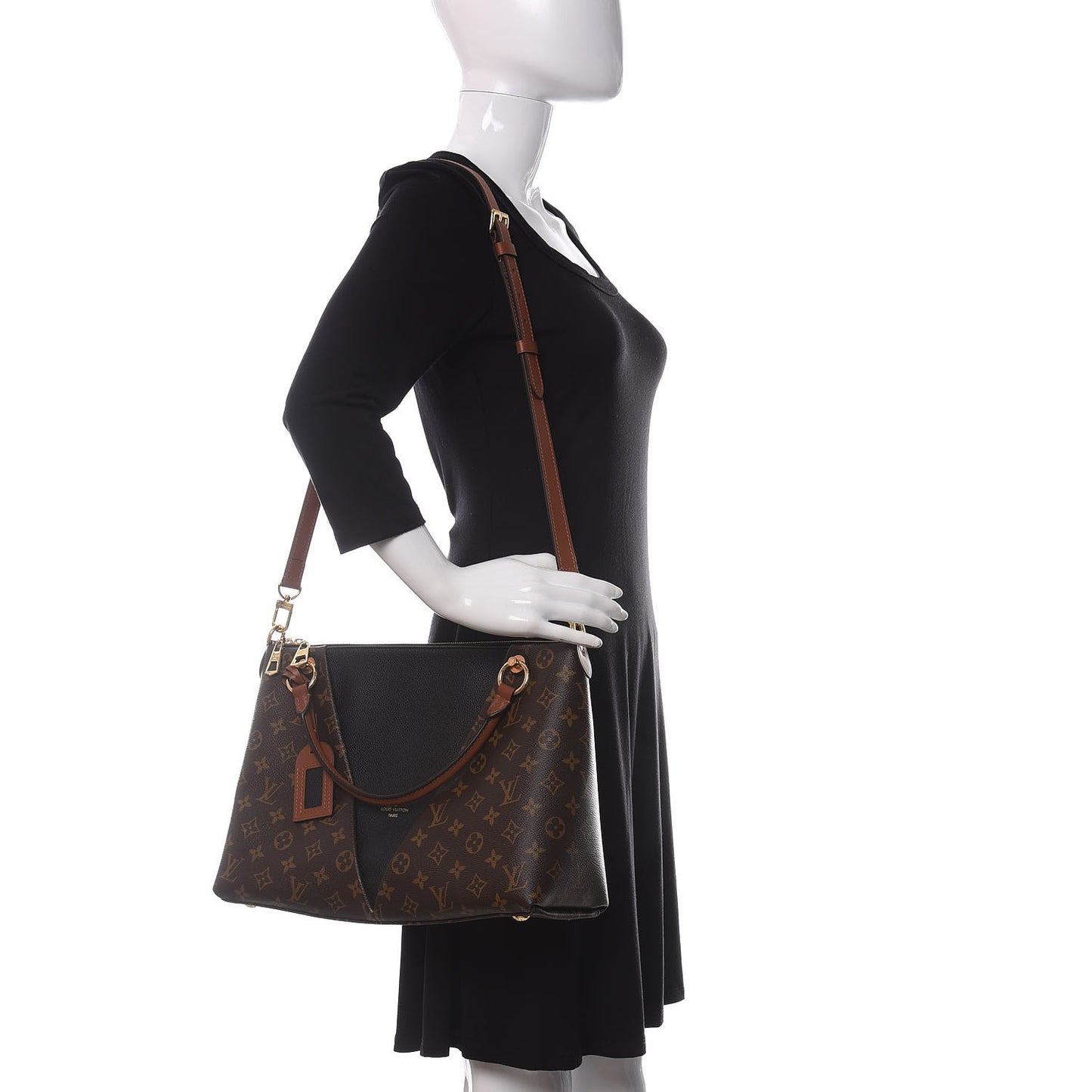 Monogram V Tote MM Black
