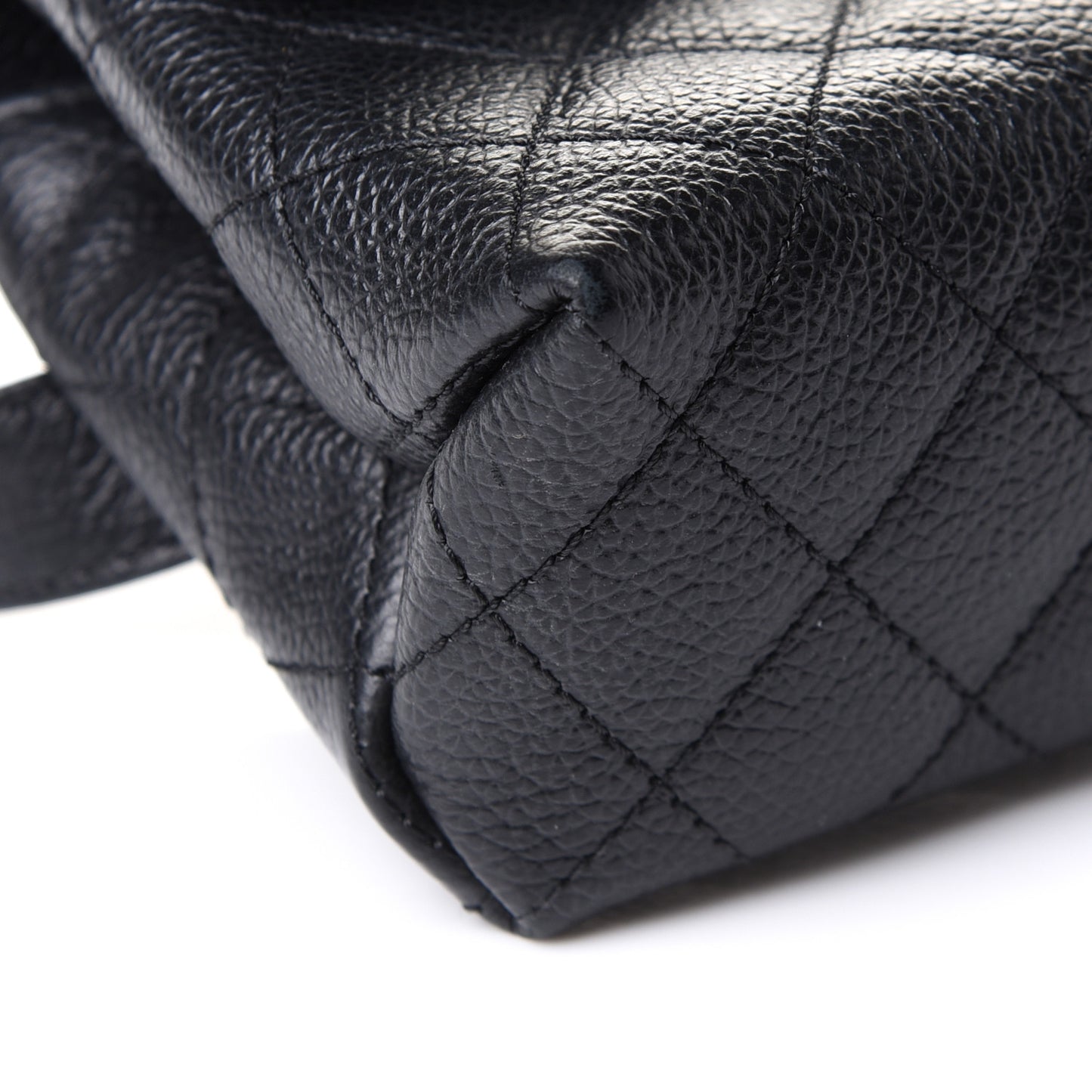 Grained Calfskin Quilted 2.55 Reissue Flap Belt Bag Clutch Black