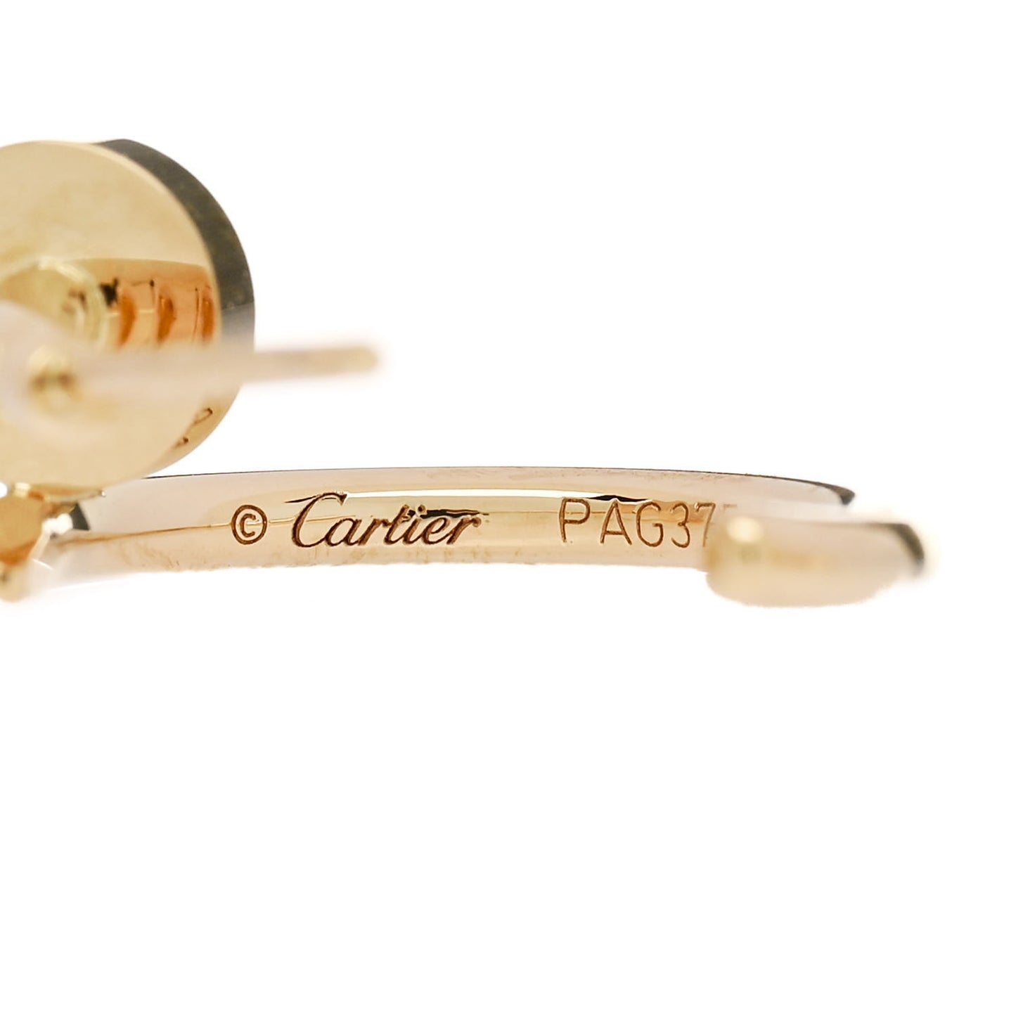 18K Yellow Gold Juste Un Clou Hoop Earrings