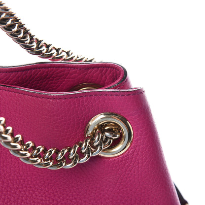 Gucci Cellarius Calfskin Medium Soho Chain Shoulder Bag Bright Bouganville 9 of 12