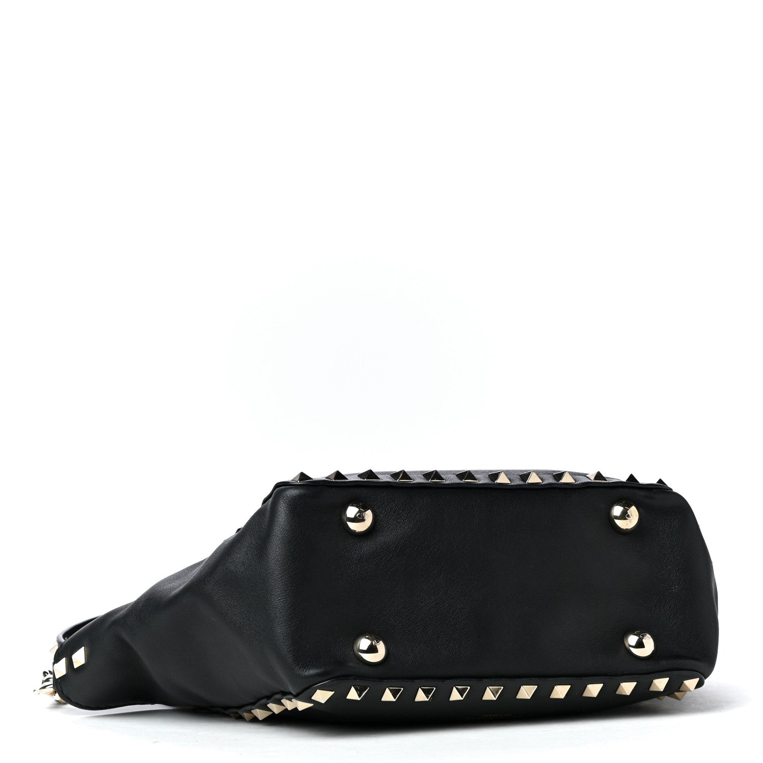 Valentino Garavani Vitello Mini Rockstud Tote Black 3 of 4