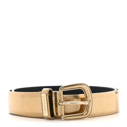 Chanel Patent Calfskin Belt 85 34 Gold 1 of 7