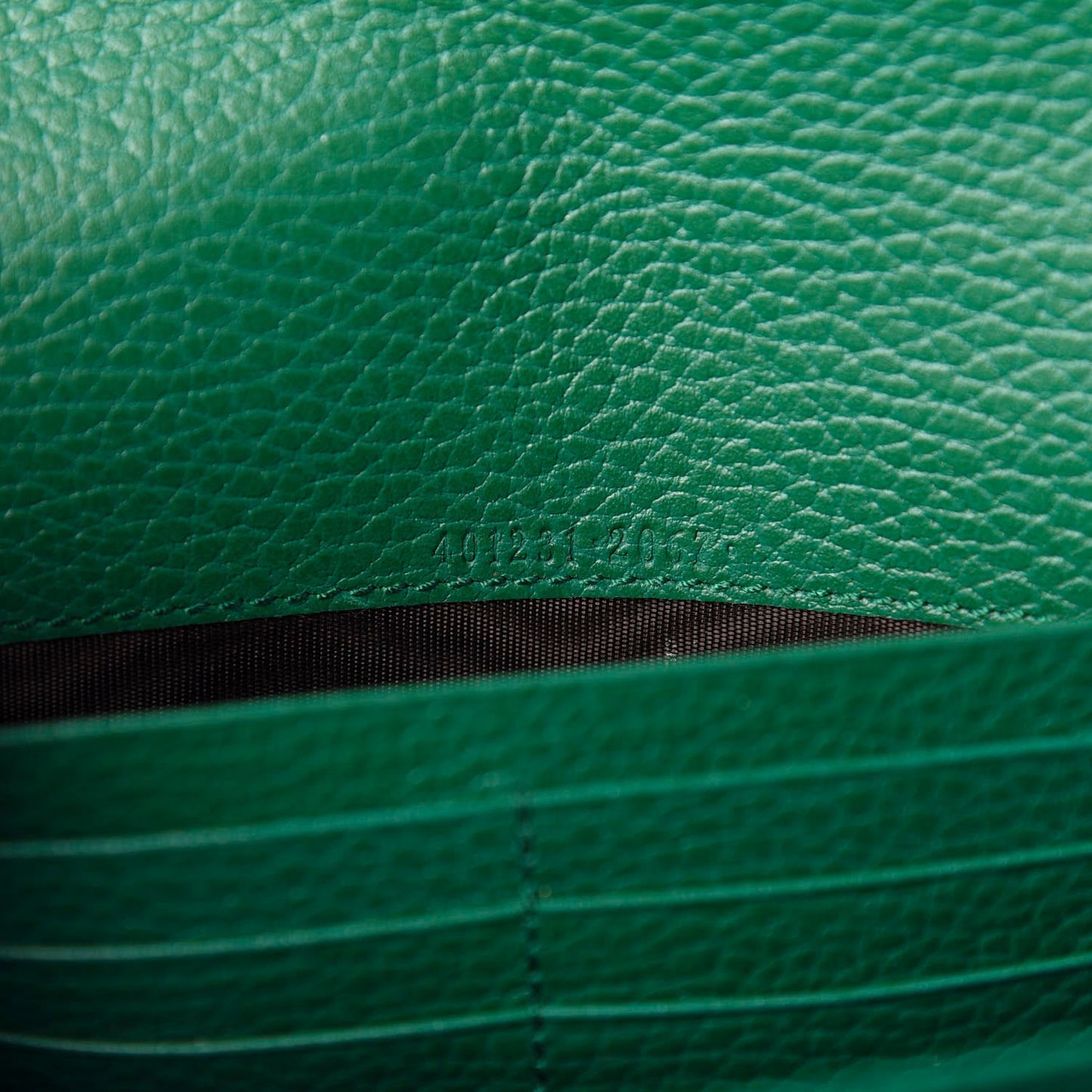 Calfskin Mini Dionysus Chain Wallet Emerald