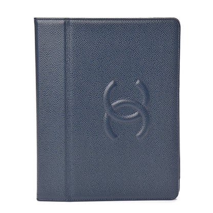 Chanel Caviar Timeless CC iPad Case Blue 1 of 10