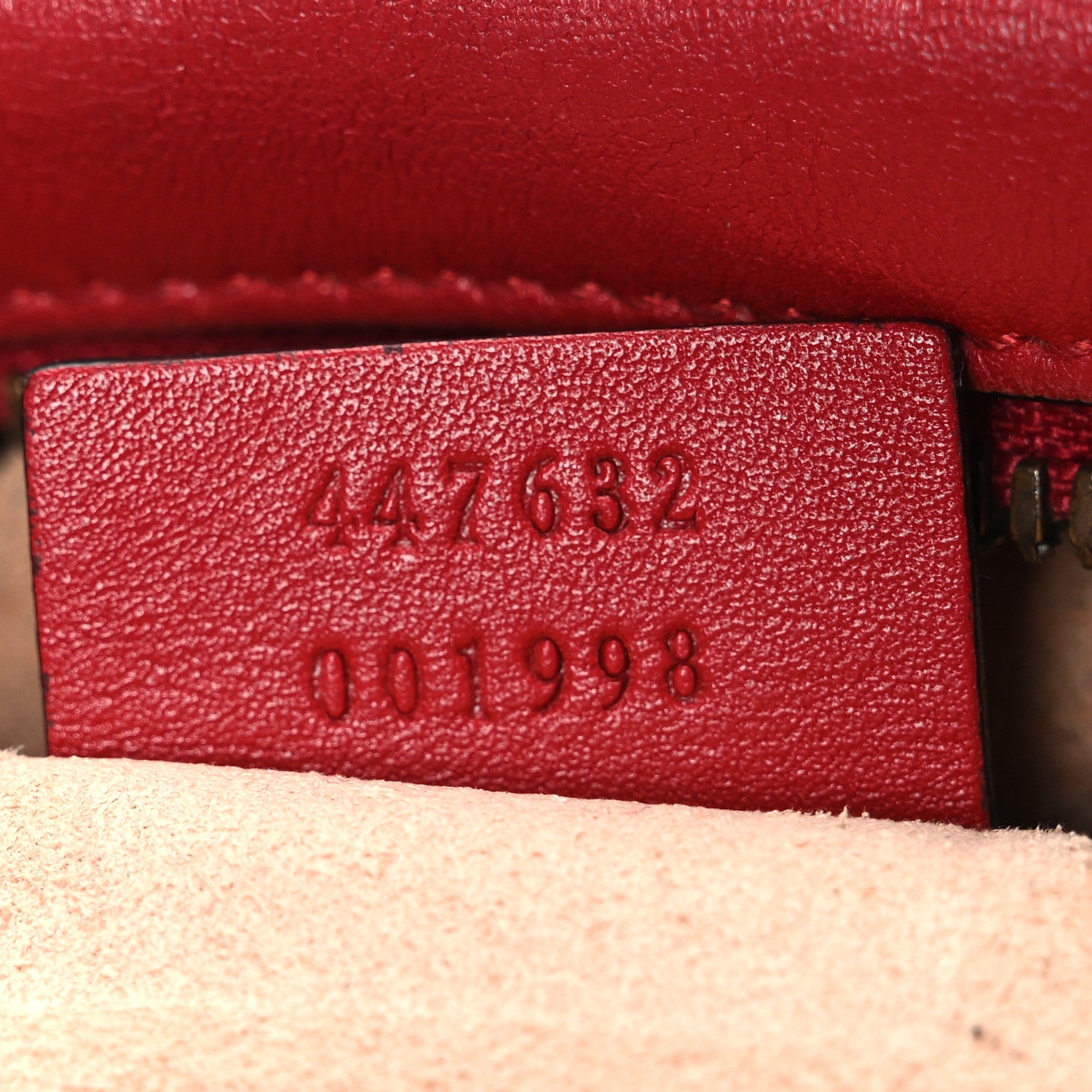 Gucci Calfskin Matelasse Small GG Marmont Chain Shoulder Bag Hibiscus Red 7 of 10