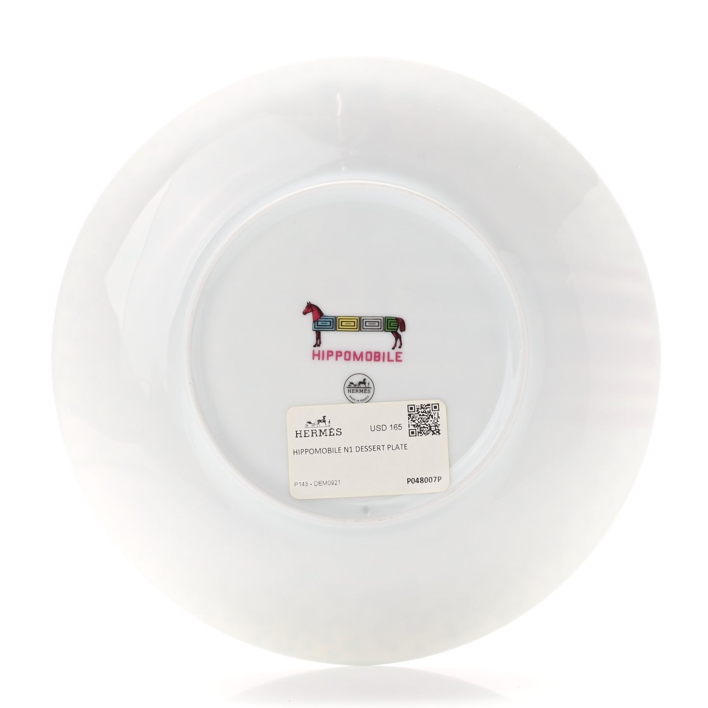 Porcelain Hippomobile Dessert Plate