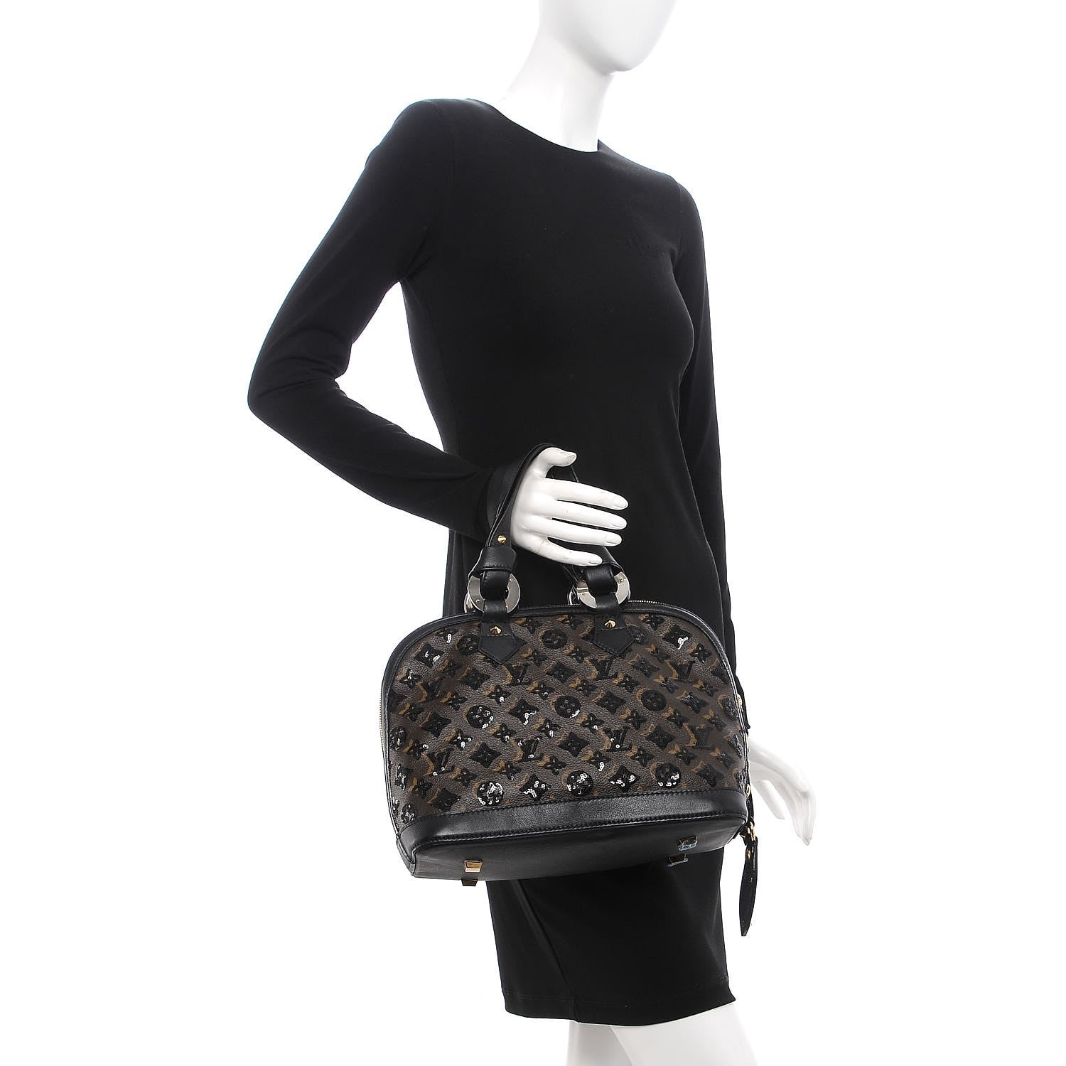 Louis Vuitton Monogram Sequins Eclipse Alma Black 2 of 6