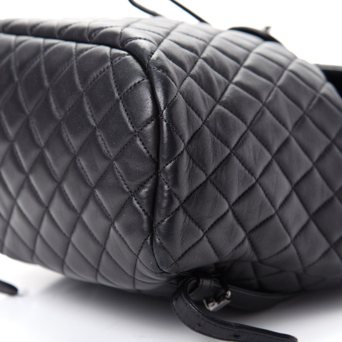 Lambskin Quilted Large Urban Spirit Backpack Black