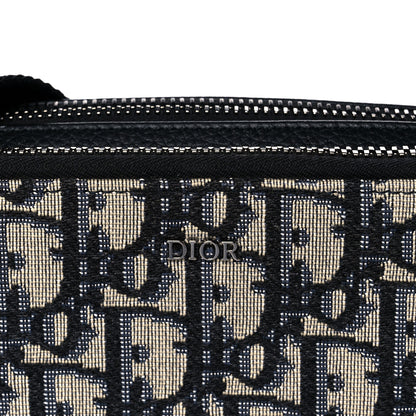 Christian Dior Oblique Pouch Navy Blue 10 of 15