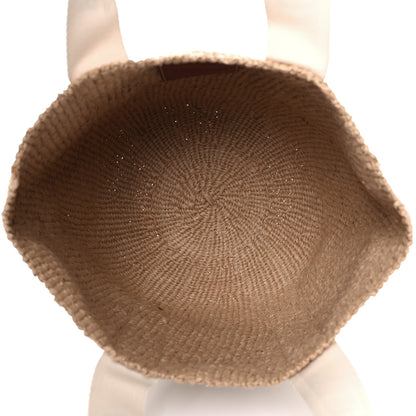 Chloe Raffia Large Woody Tote White 5 of 10