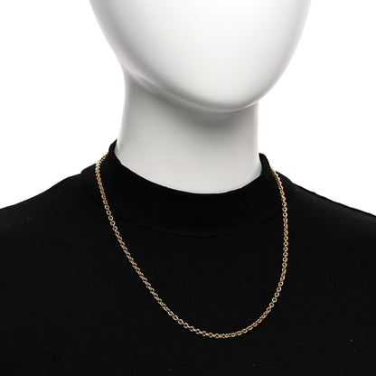 Bulgari 18K Yellow Gold 3mm Adjustable Chain Necklace 2 of 4