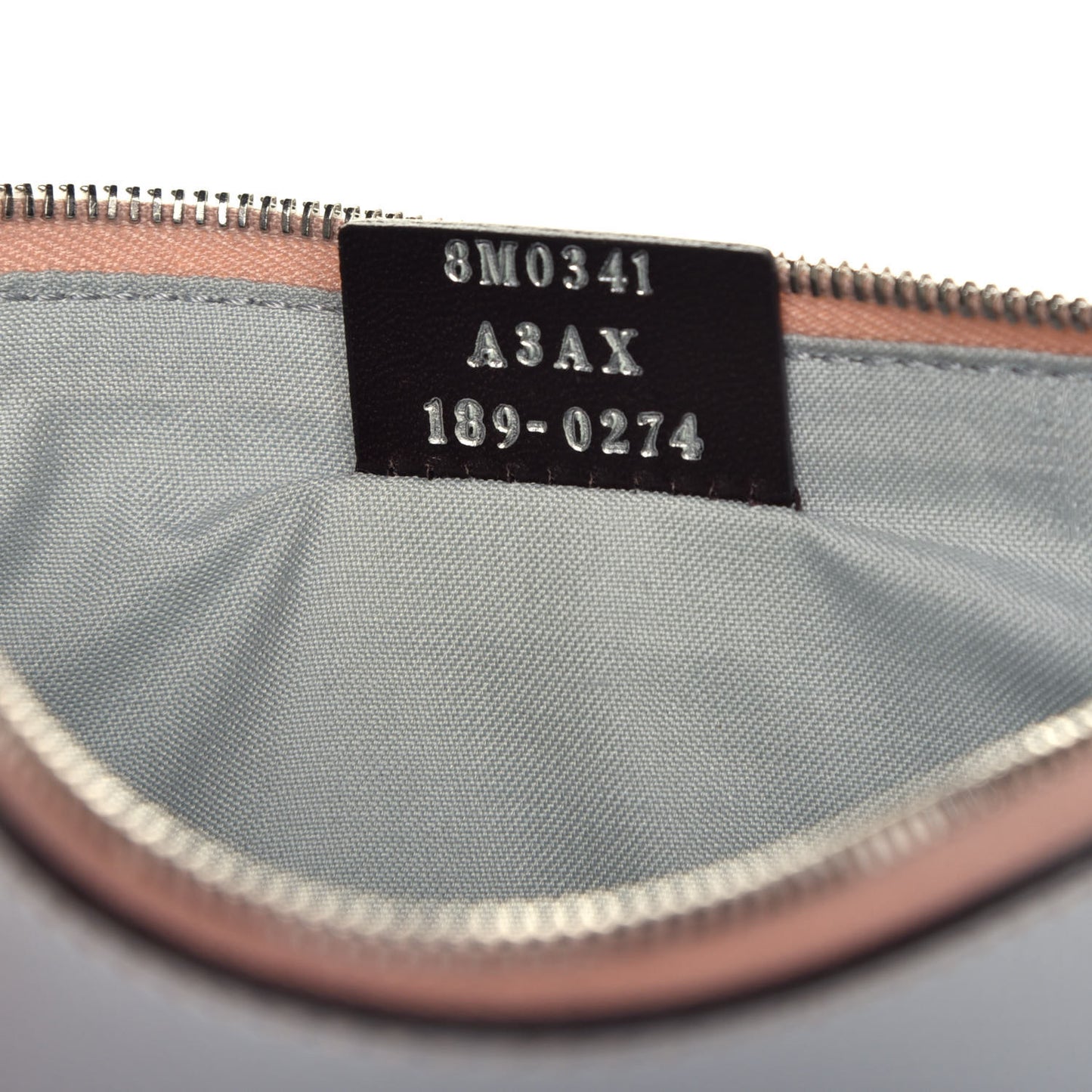 Vitello Cruise Monster Zip Pouch Grigio Perla Amido Multicolor