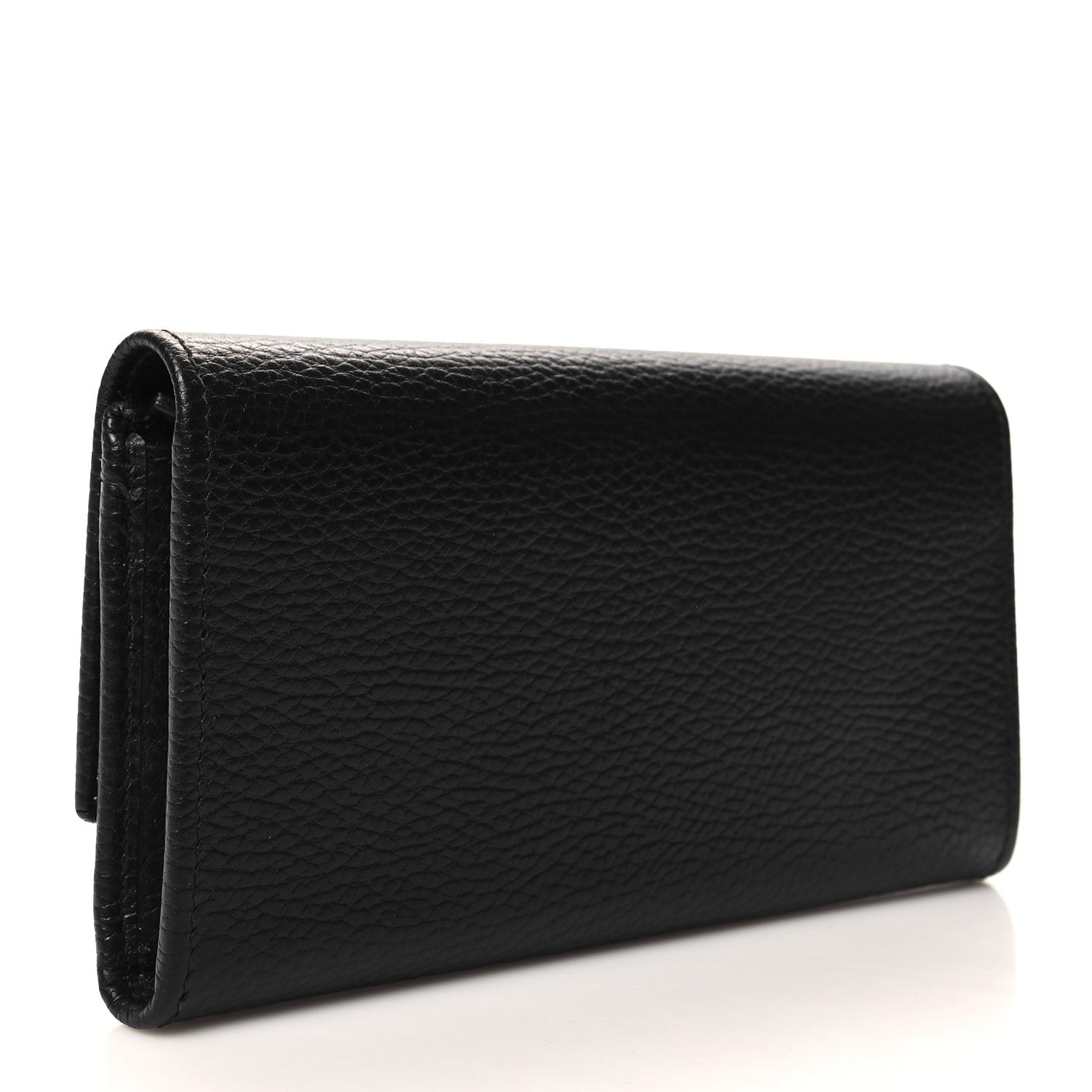 Gucci Dollar Calfskin GG Marmont Continental Wallet Black 3 of 8