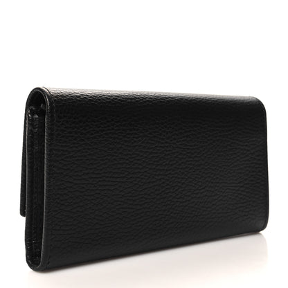 Gucci Dollar Calfskin GG Marmont Continental Wallet Black 3 of 8