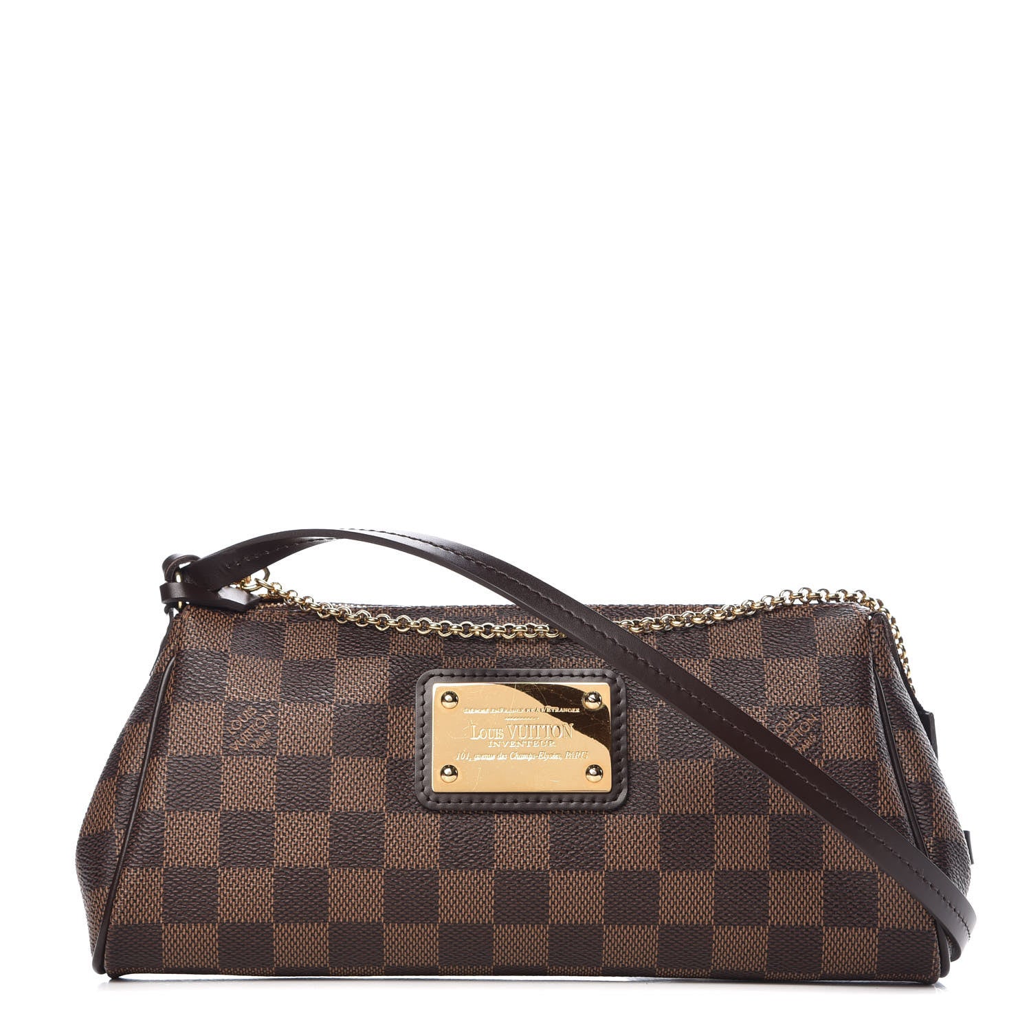 Louis Vuitton Damier Ebene Eva Clutch 1 of 10
