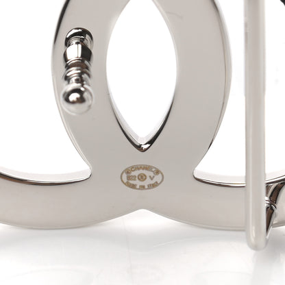 Chanel Patent Calfskin CC Reversible Belt 85 Black White 7 of 7
