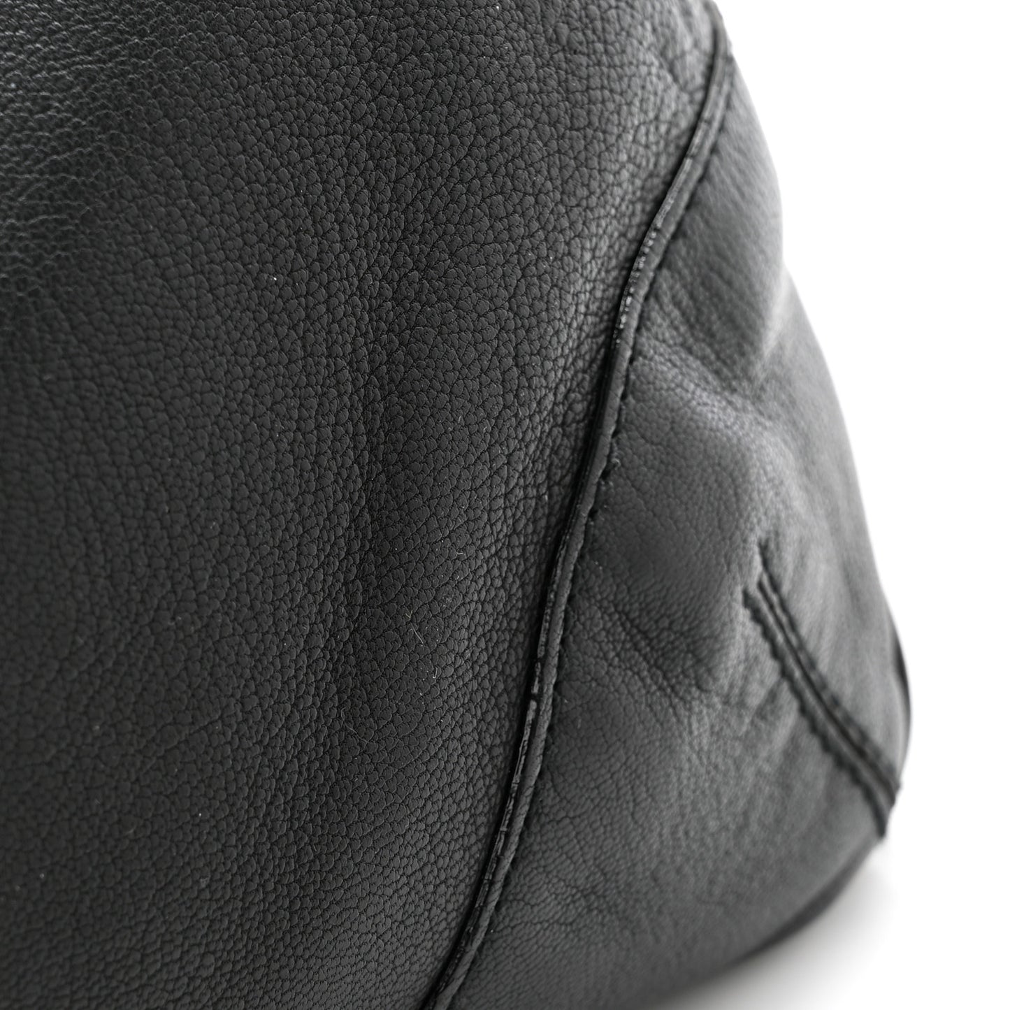 Calfskin Medium Capri Shoulder Bag Black