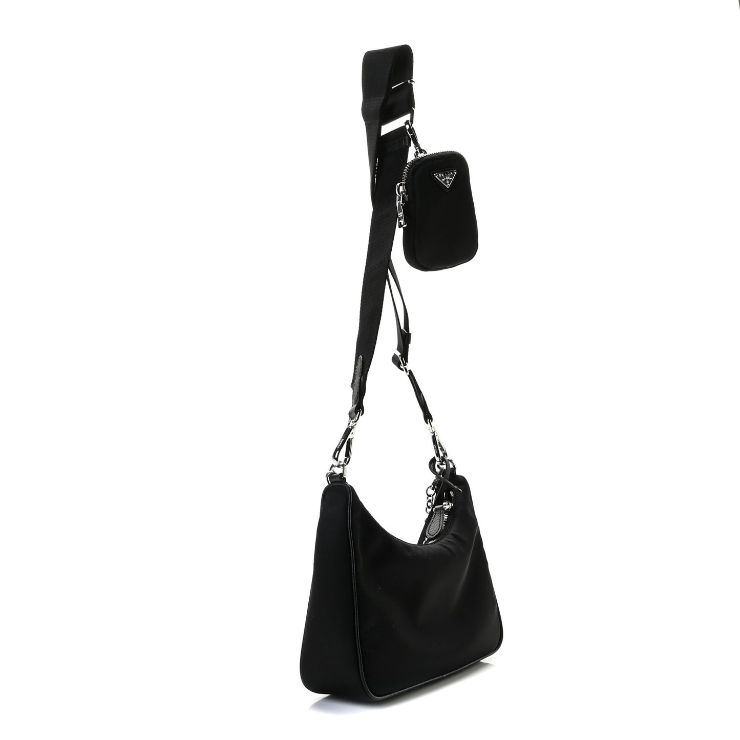 Nylon Re-Edition 2005 Shoulder Bag Black