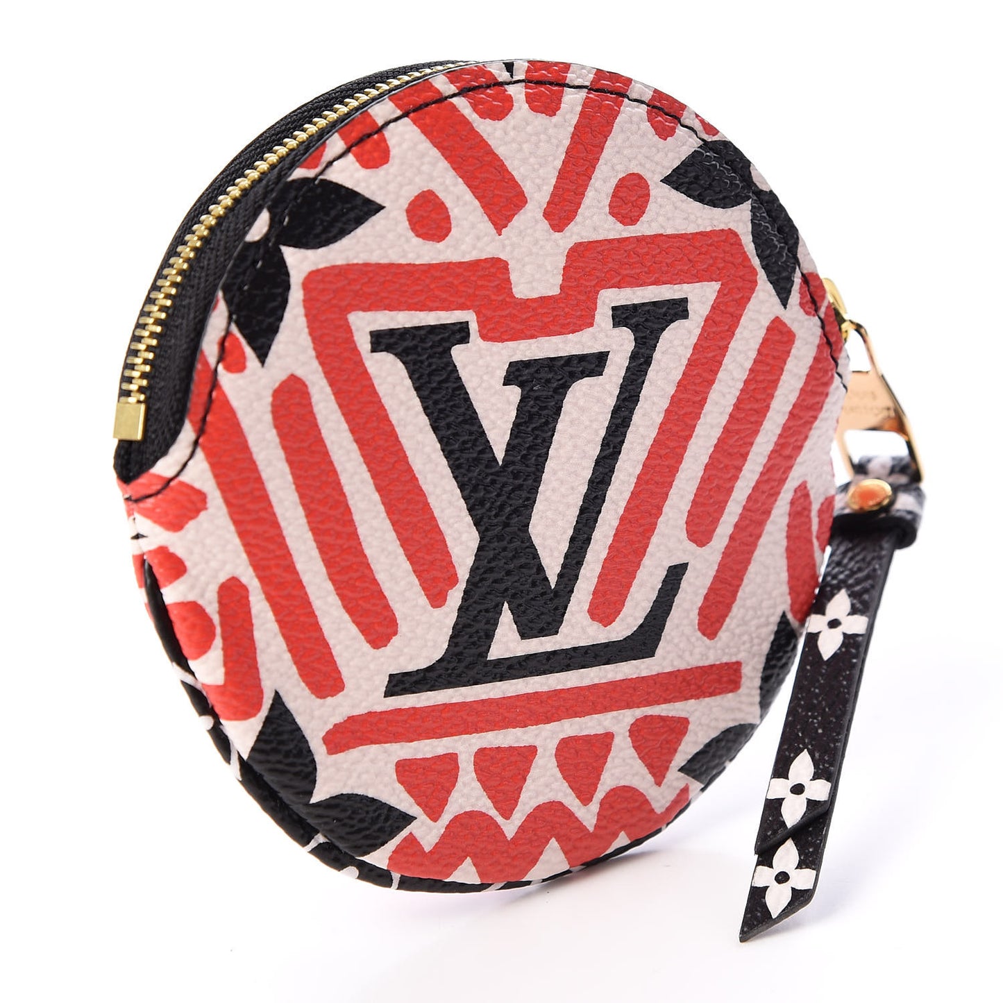 Monogram Giant Crafty Round Coin Purse Creme Rouge