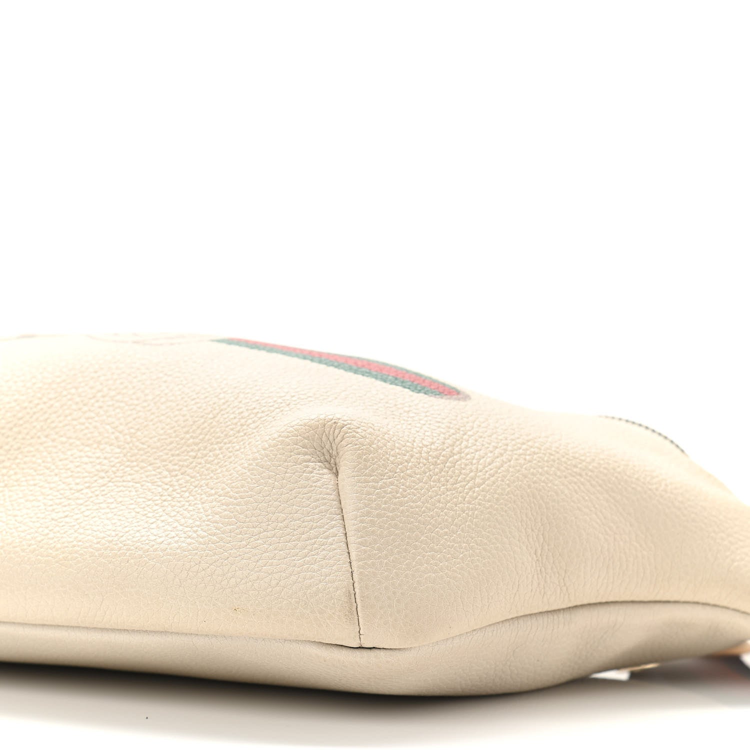Gucci Grained Calfskin Logo Belt Bag White 10 of 10