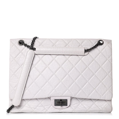 Chanel Aged Calfskin Reissue XL Maxi Flap White 1 of 19