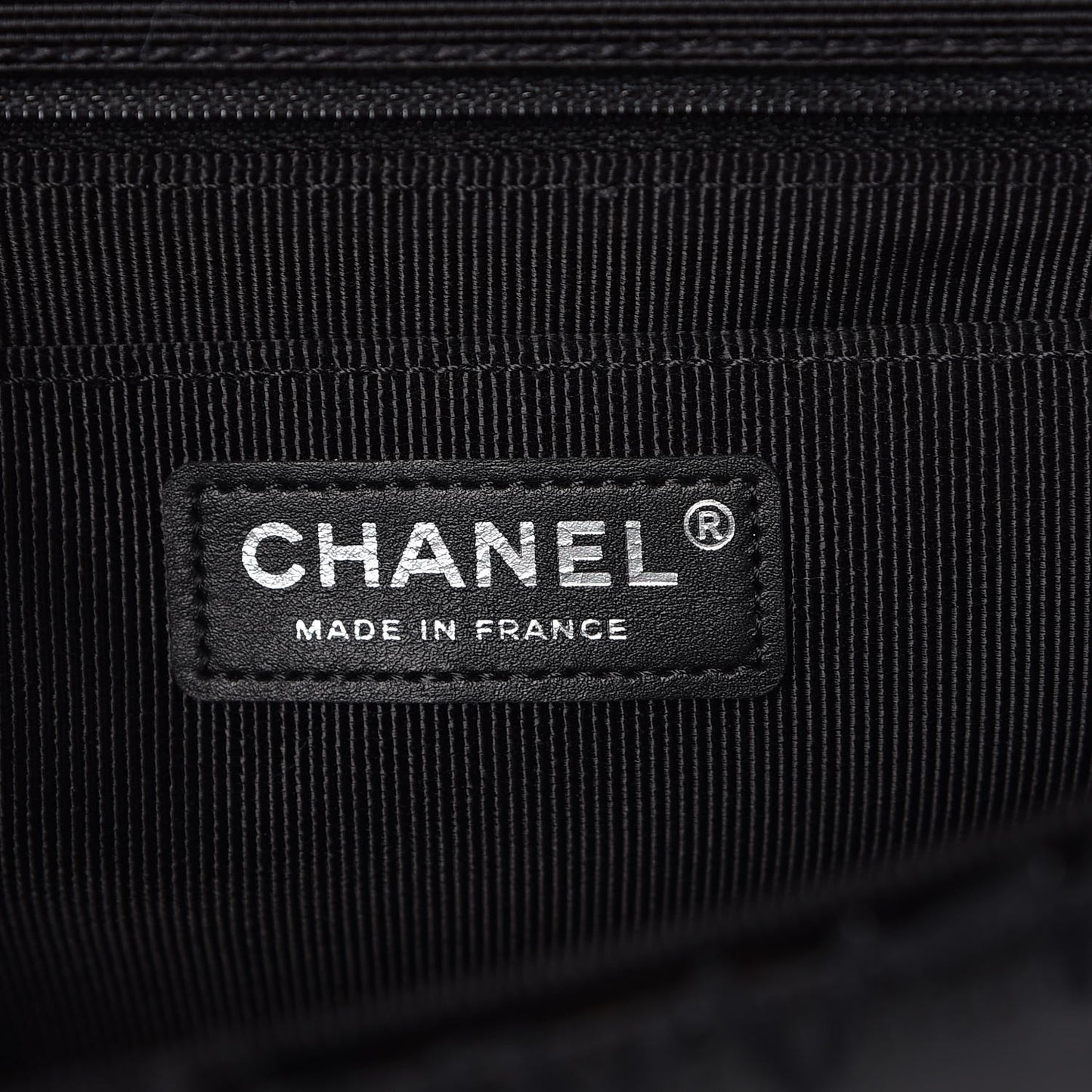 Tweed Patchwork Jumbo Single Flap Black
