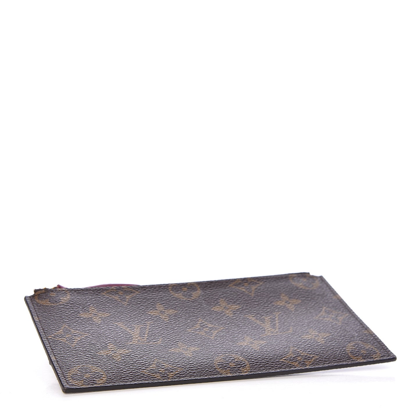 Monogram Felicie Chain Wallet Zippered Insert Fuchsia