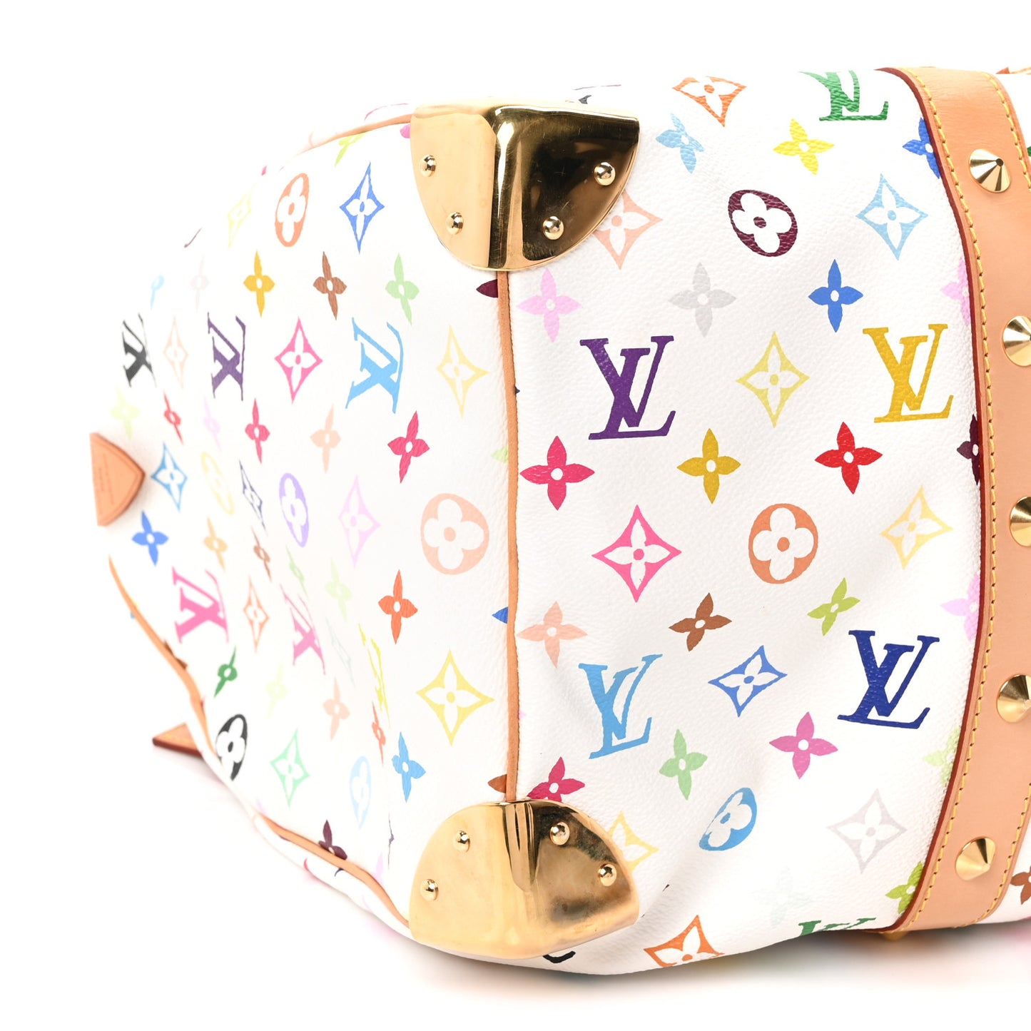 Monogram Multicolor Keepall 45 White