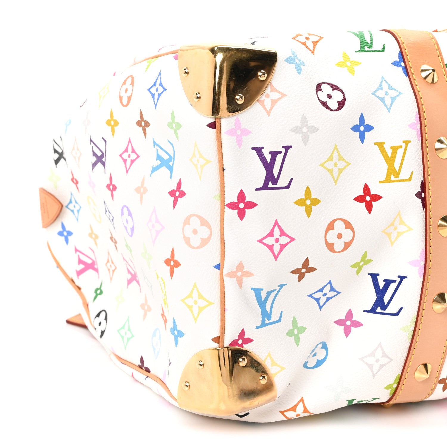 Louis Vuitton Monogram Multicolor Keepall 45 White 8 of 9