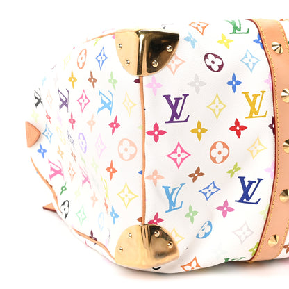 Louis Vuitton Monogram Multicolor Keepall 45 White 8 of 9