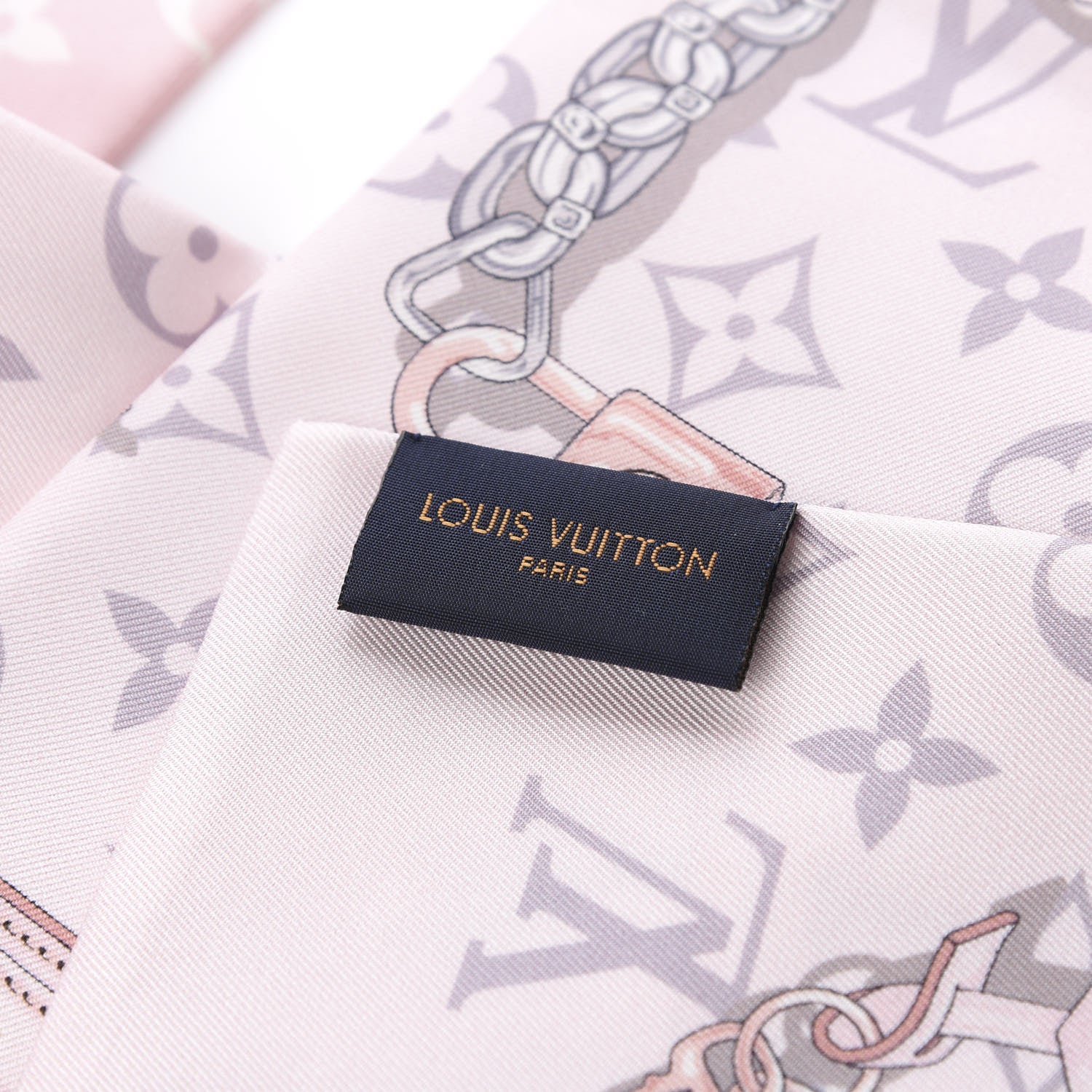 Louis Vuitton Silk Monogram Confidential Bandeau Light Pink 3 of 4