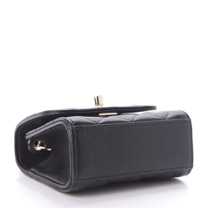 Chanel Lambskin Quilted Mini Trendy CC Chain Wallet Black 4 of 10