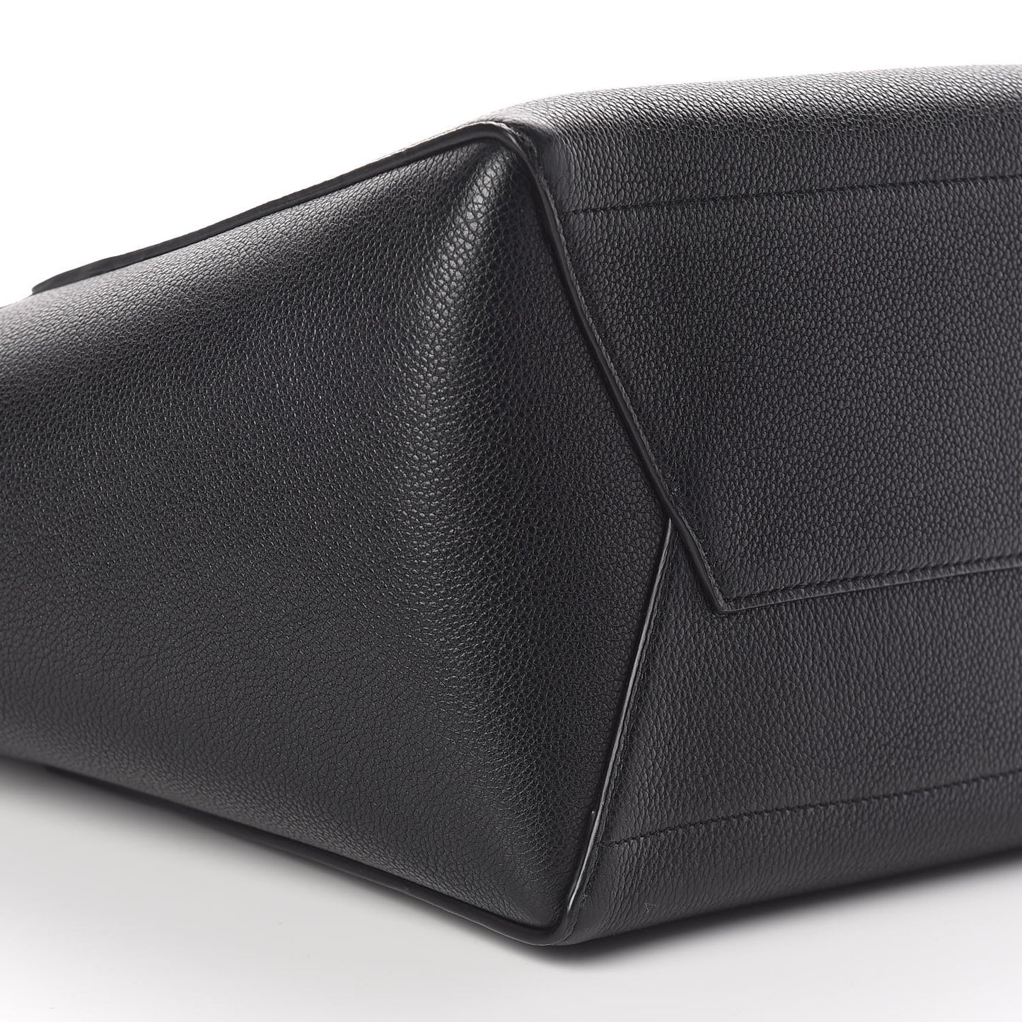Soft Grained Calfskin Sangle Bucket Bag Black