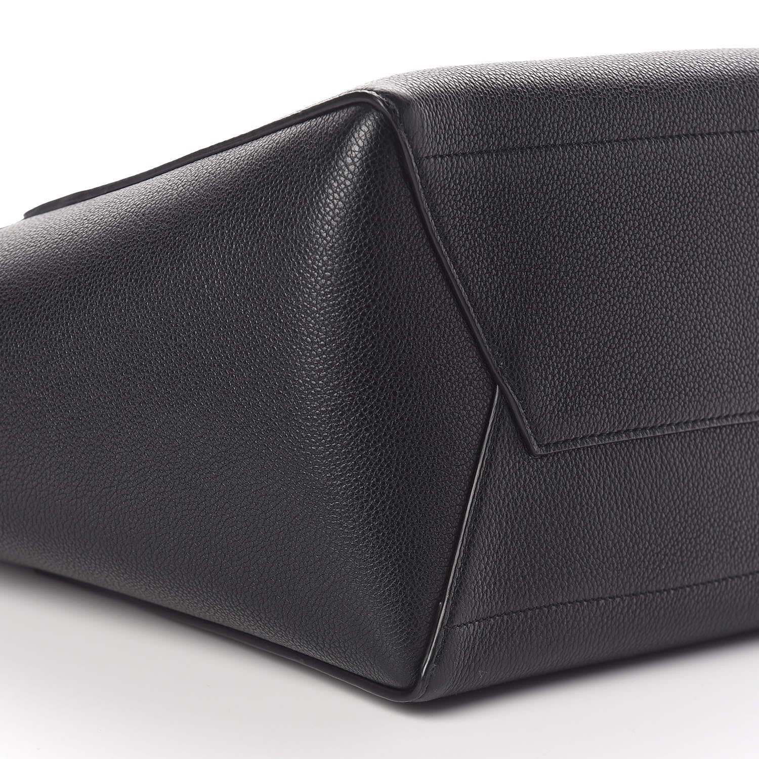 Celine Soft Grained Calfskin Sangle Bucket Bag Black 7 of 8