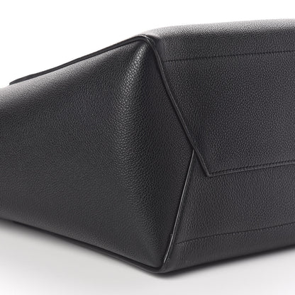 Celine Soft Grained Calfskin Sangle Bucket Bag Black 7 of 8