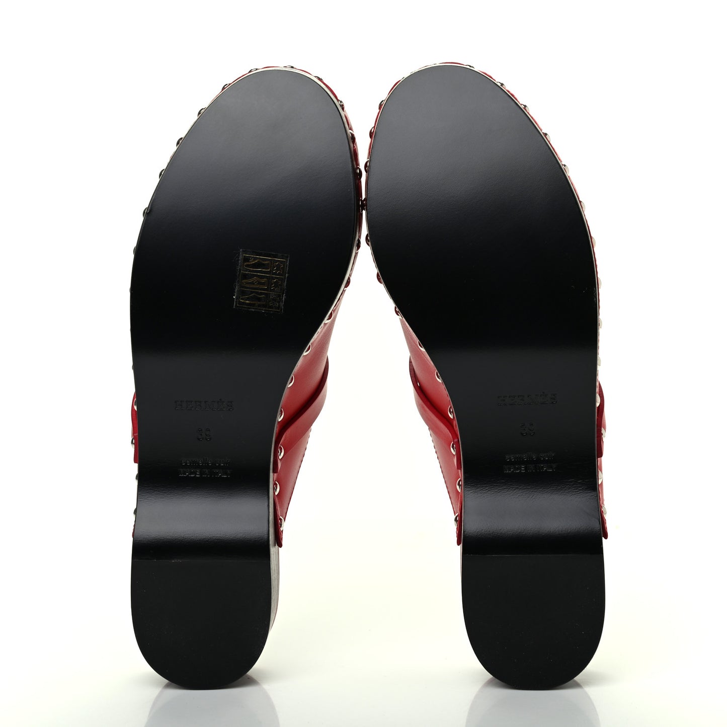 Calfskin Carlotta Mules 39 Rouge