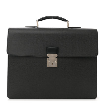 Louis Vuitton Taiga Neo Robusto 2 Compartment Briefcase Black 1 of 13