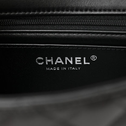 Chanel Lambskin Quilted Mini Top Handle Rectangular Flap So Black 6 of 11