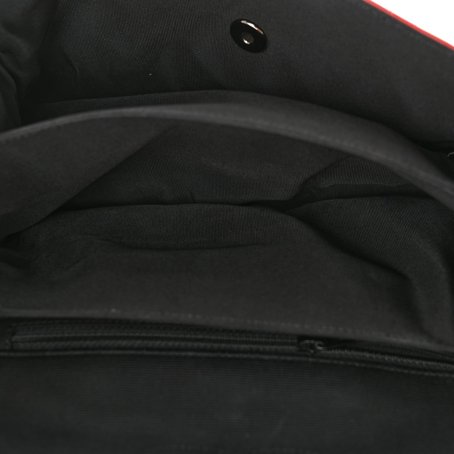 Chanel Lambskin Grosgrain Quilted Flap Red Black 5 of 13