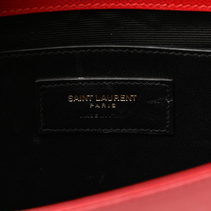 Saint Laurent Grain De Poudre Classic Monogram Cassandre Clutch New Red 6 of 12