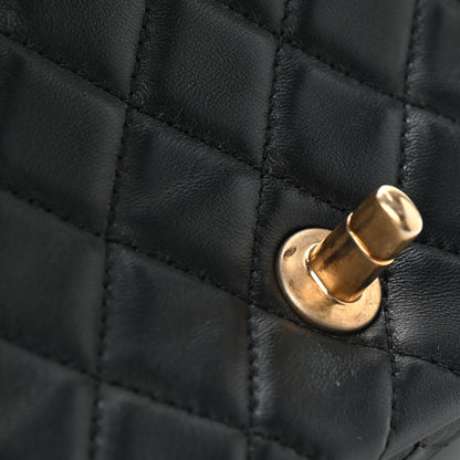 Chanel Lambskin Quilted Mini Pearl Crush Flap Black 10 of 11