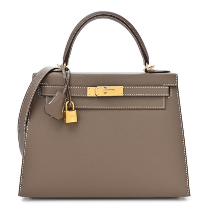 Hermes Epsom Kelly Sellier 28 Etoupe 1 of 14