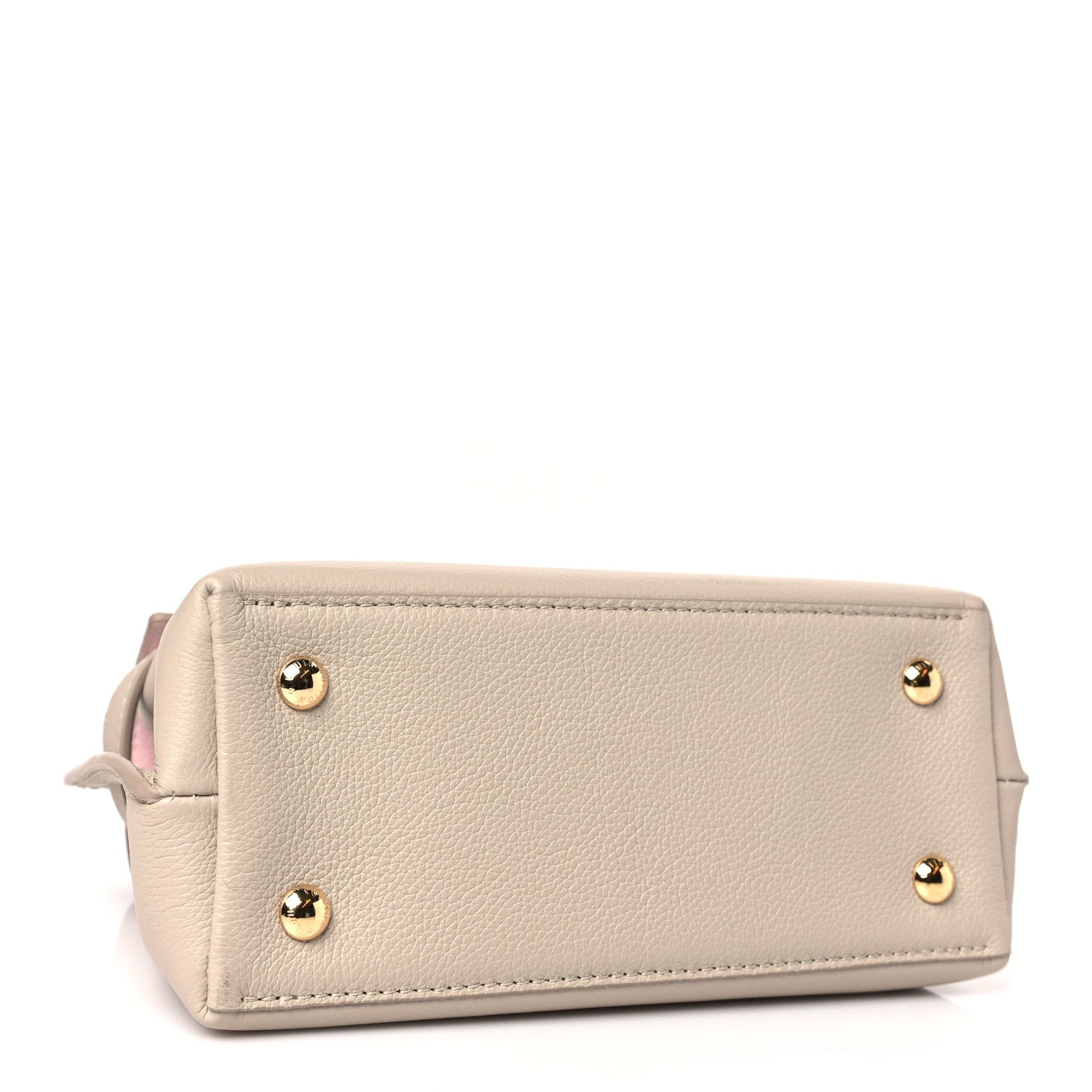 Louis Vuitton Soft Calfskin Mini Lockme Ever Greige 4 of 8