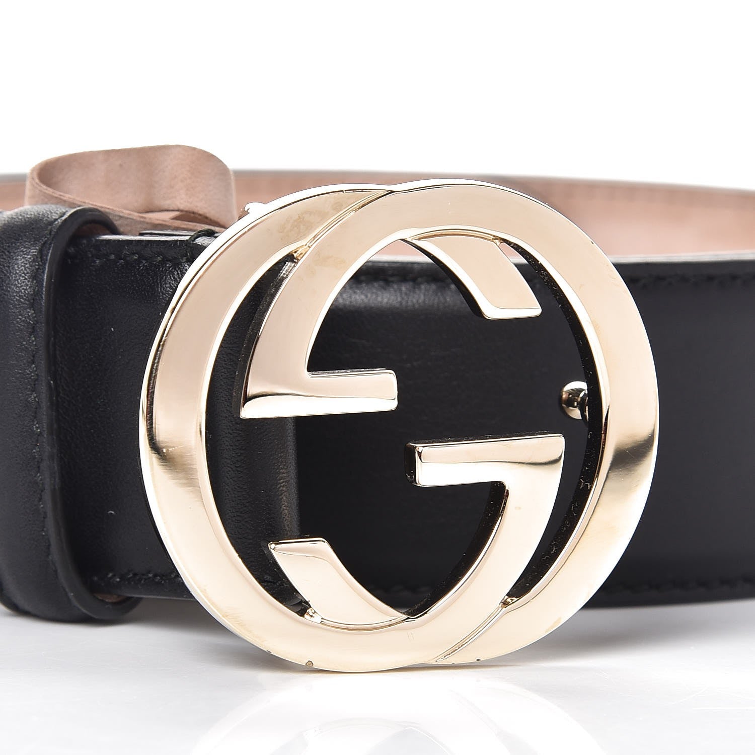 Gucci Calfskin Interlocking G 37mm Belt 90 36 Black 7 of 8