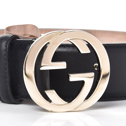 Gucci Calfskin Interlocking G 37mm Belt 90 36 Black 7 of 8